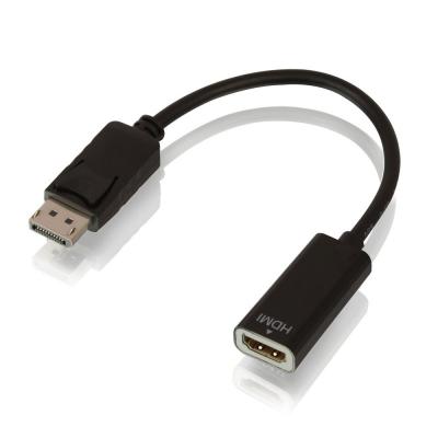 DisplayPort 1.2 Male to HDMI 4K Female Converter Passive Adapter – Black